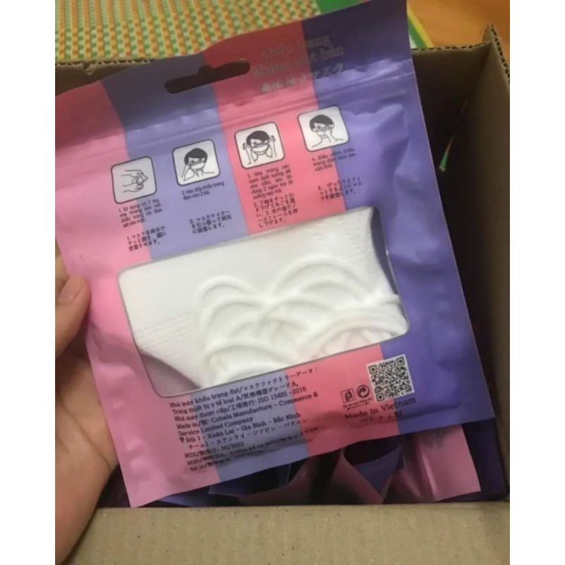 Free Ship - Thùng 100 Cái Khẩu Trang 5D SEIKO Dành Cho Người Lớn