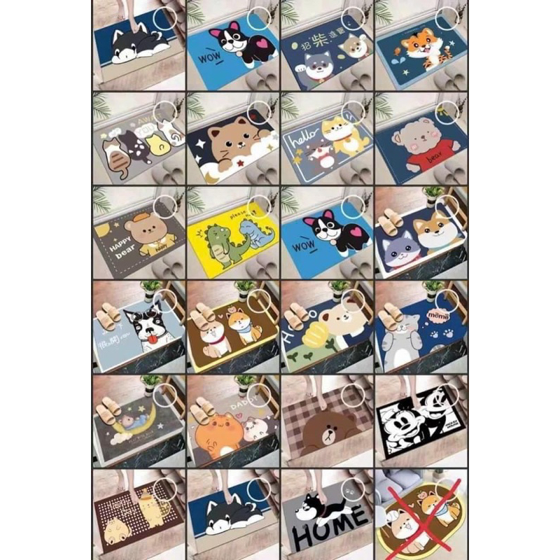 Thảm chân hình thú 3D