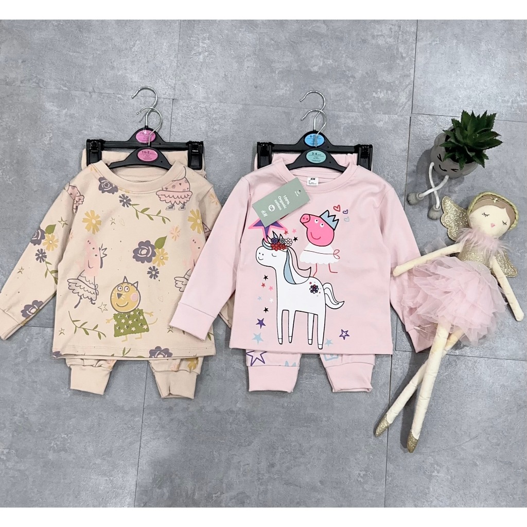 SET 2 BỘ HOẠT HÌNH PEPPA HỒNG BE