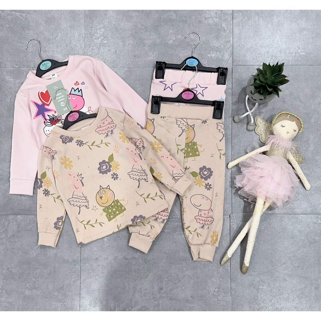 SET 2 BỘ HOẠT HÌNH PEPPA HỒNG BE