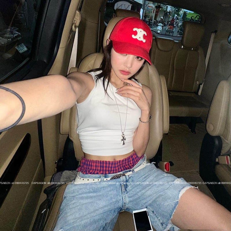 Mũ lưỡi trai CAPSAIGON thêu logo cline phom cứng chất kaki thoáng mát phong cách Hàn Quốc