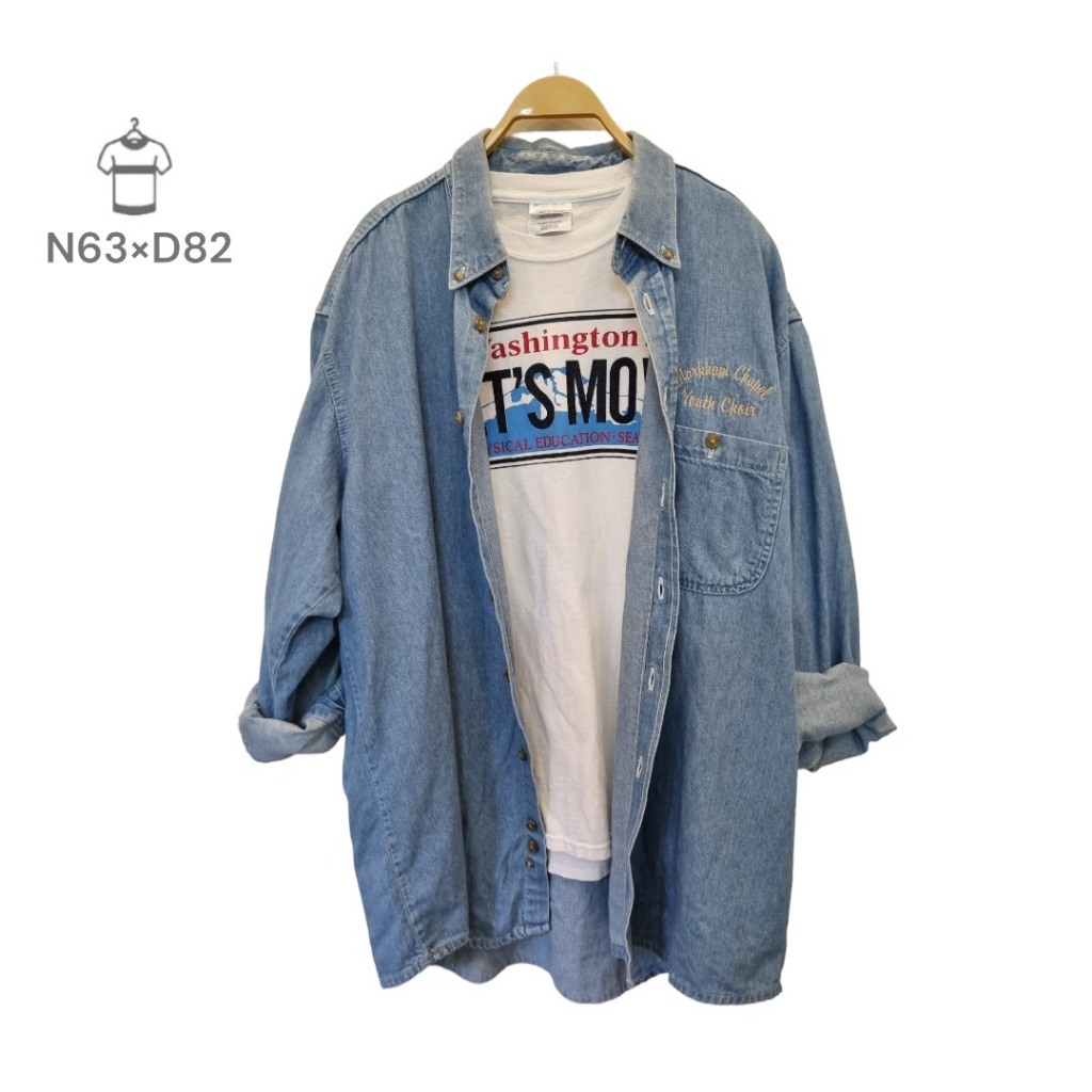 Áo sơ mi Denim 2hand đẹp, áo sơ mi oversize, áo denim dành cho nam nữ hàng xịn giá tốt