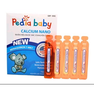 Combo 5 Hộp Siro Pediababy giúp bổ sung calci. thymo. D3. tauzin giúp bé cao lớn khoẻ mạnh mỗi ngày