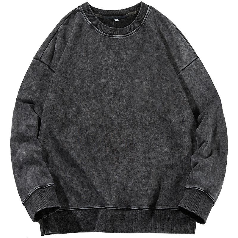 Áo swearter nỉ wash xám Uninor áo nỉ chân cua cotton dày dặn mùa thu đông 2023