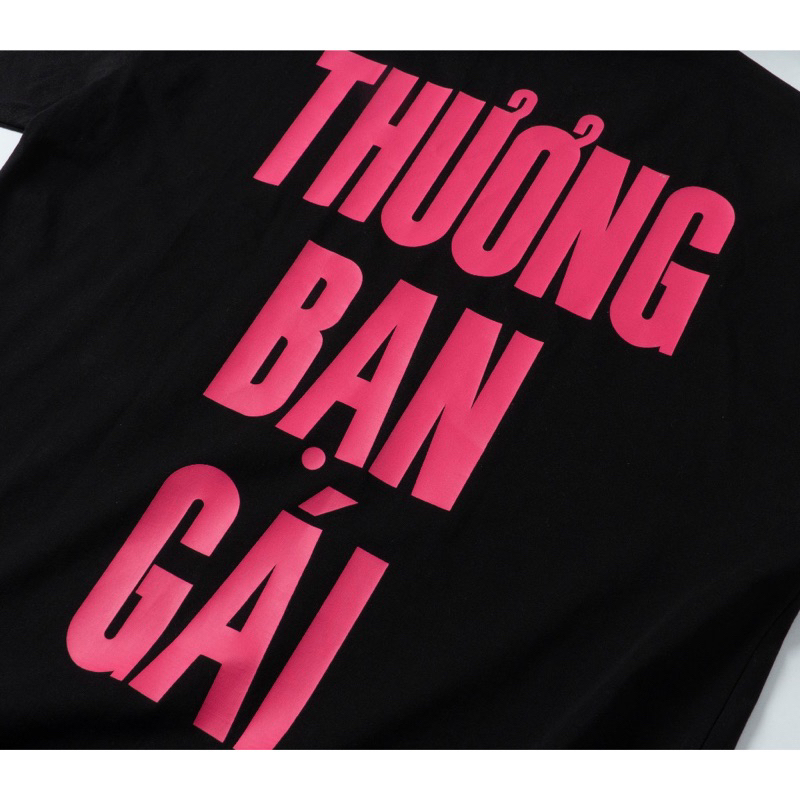 Áo thun tấu hài " Thương Bạn Gái " cực dễ thương, áo cute cho cặp đôi Unisex chính hãng