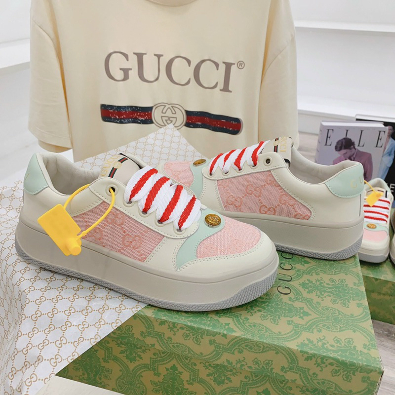 Giày sneaker G.C kem hồng đế cao