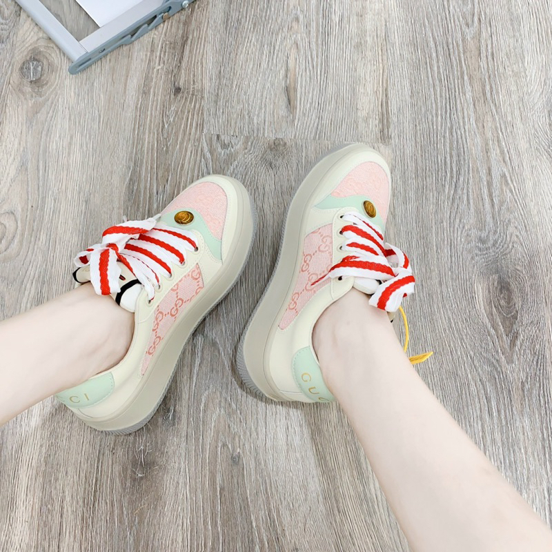 Giày sneaker G.C kem hồng đế cao