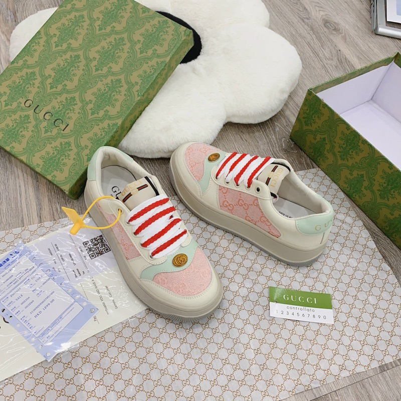 Giày sneaker G.C kem hồng đế cao