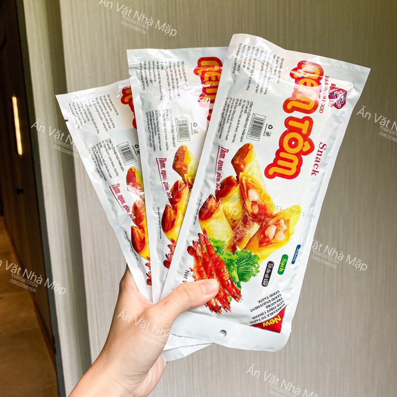Snack Nem Tôm Thơm Ngon, Giòn Giòn, Cay The