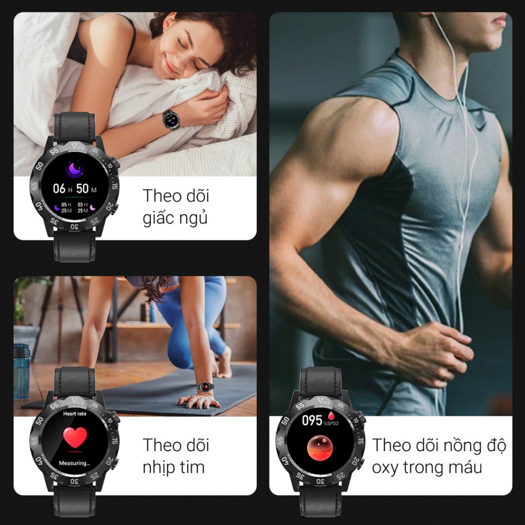 Đồng Hồ Thông Minh KAVVO Oyster Urban | Cổ Điển Cá Tính | Nghe Gọi Bluetooth | Chuẩn Kháng Nước - Kavvo Official