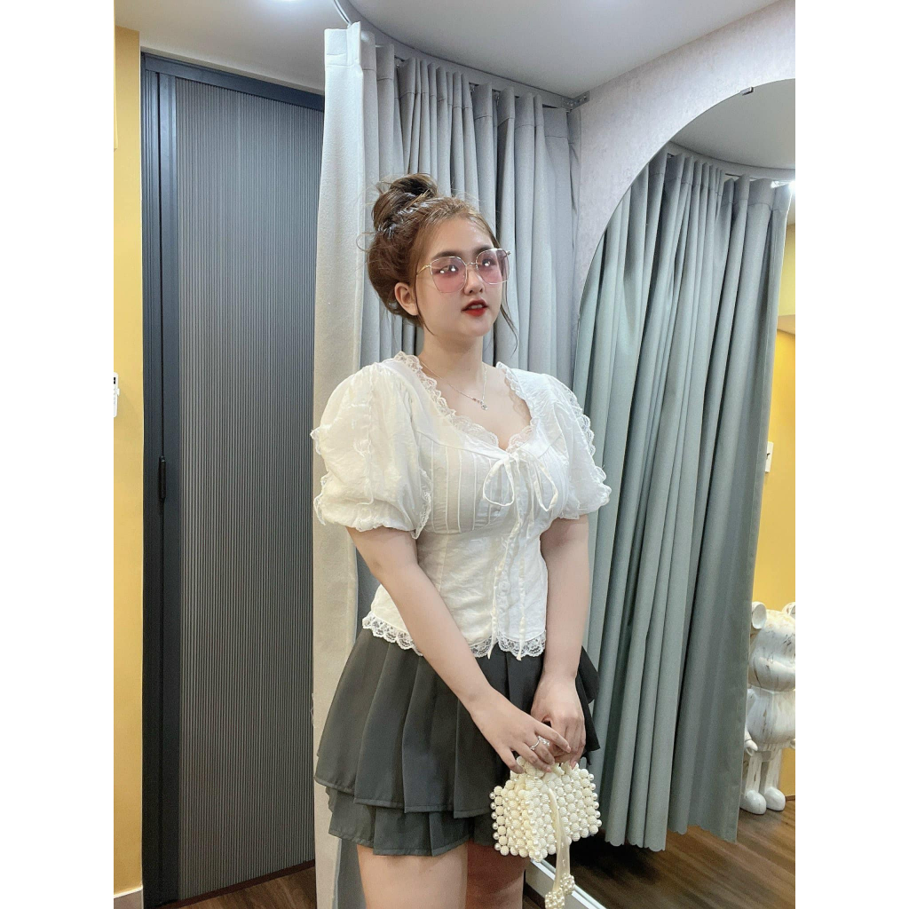 ÁO BIGSIZE TƠ PHỐI REN 60-90KG