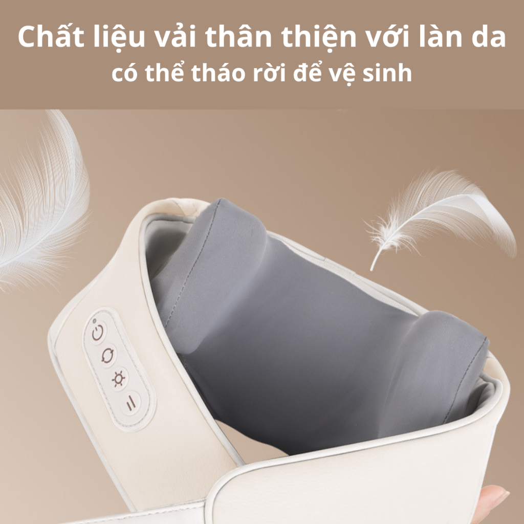 Máy Massage Cổ Vai Gáy Cao Cấp 8D, Nén Nóng Hồng Ngoại Với Tám Điểm Mát Xa Chuyên Sâu, Giảm Đau Mỏi - MAHEE STORE