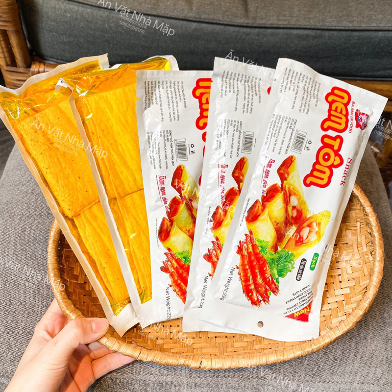 Snack Nem Tôm Thơm Ngon, Giòn Giòn, Cay The