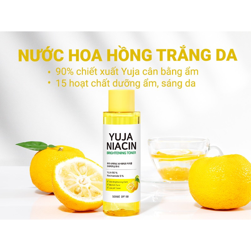 (Chính hãng - Giá tốt) Nước hoa hồng Some By Mi Yuja Niacin 30 Days Miracle Brightening Toner 150ml