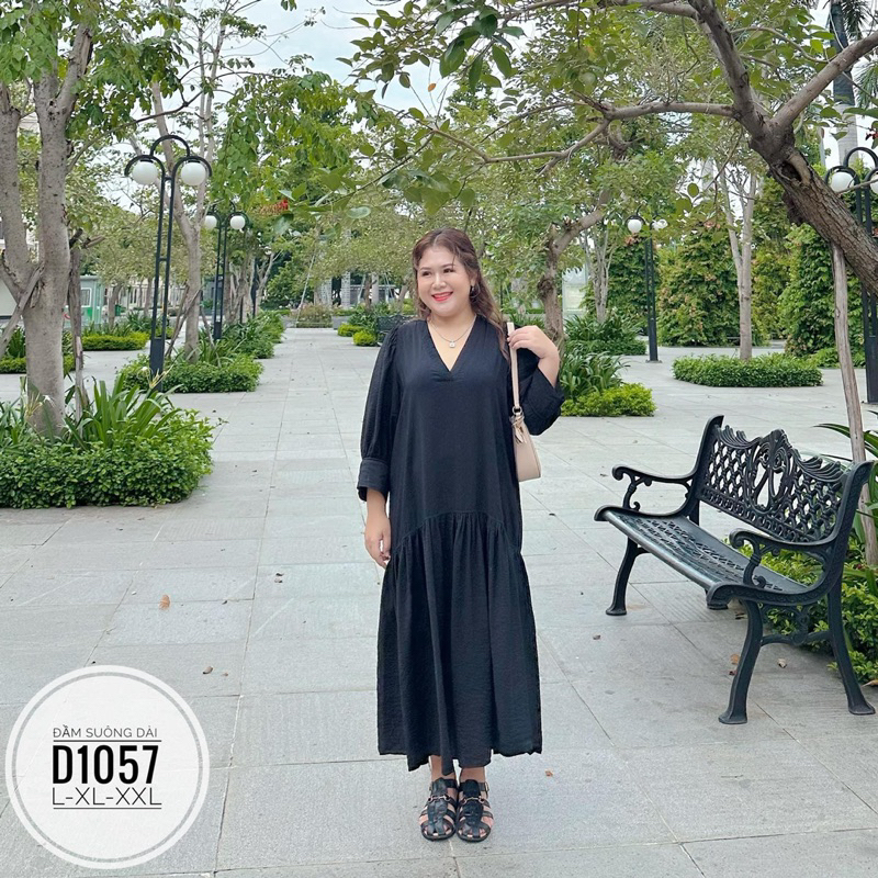 BIGSIZE Đầm suông dài D1057