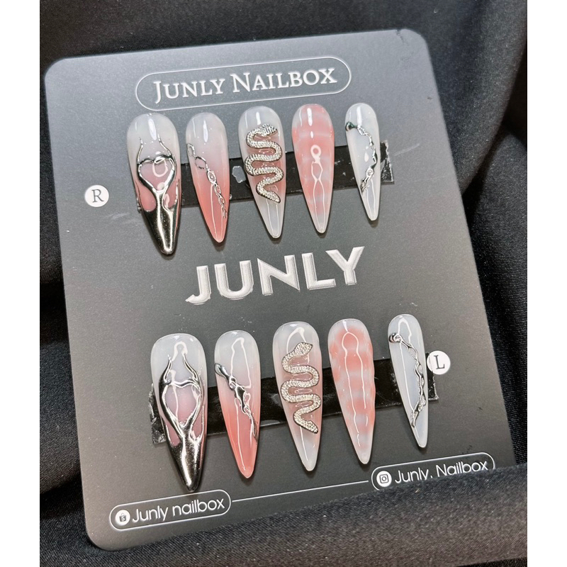 Nailbox Thiết Kế Rắn Hồng 161