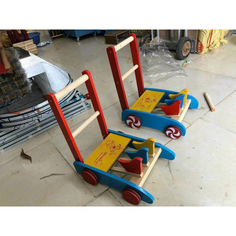 XE GÀ TẬP ĐI - XE TẬP ĐI GỖ HÌNH CON GÀ CHO BÉ