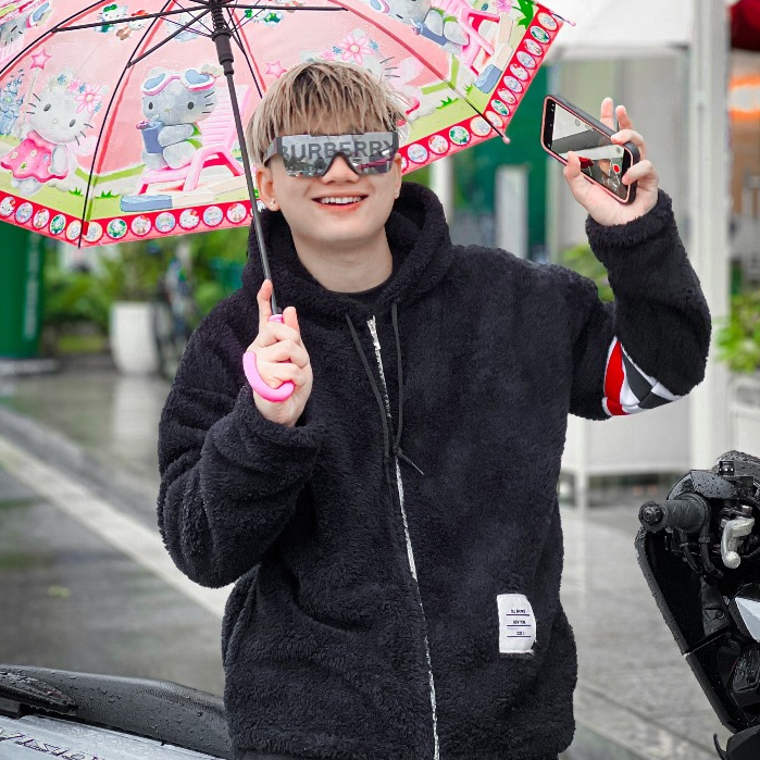 Áo Khoác Lông 3 Sọc Thome 2 Lớp  Lông Mũ Trùm Đầu - Áo Khoác Lông Mượt Fom Rộng Unisex Thời Trang Nam Nữ Dày Dặn Cao Cấp