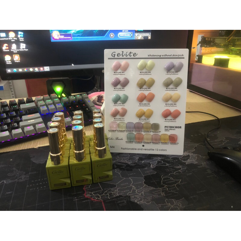 Set sơn 12m hãng GELITE tặng kèm bảng màu