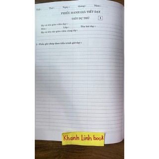 Sách - Sổ dự giờ cấp 2 , 3