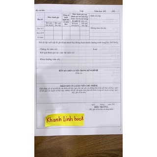 Sách - Học bạ trung học phổ thông
