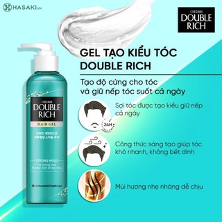 GEL TẠO KIỂU TÓC DOUBLE RICH 250ML | HEYCOS