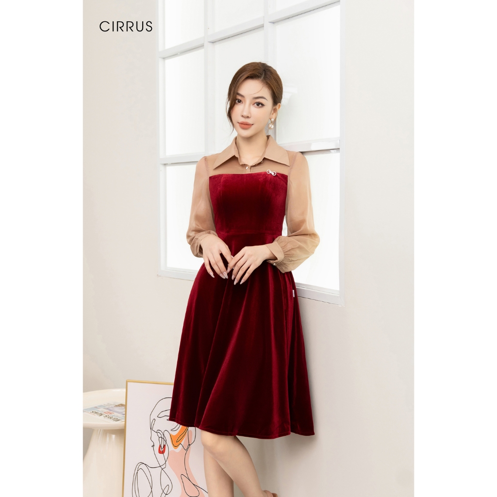 Đầm nhung xòe CIRRUS 231390