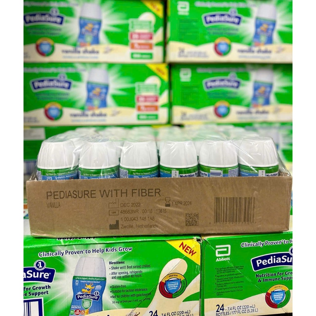 Thùng 24 Chai Sữa Pediasure Nước Fiber Chất Xơ 237ml của Mỹ