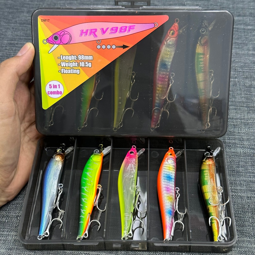 MỒI CÂU CHUYÊN LURE CHẼM MĂNG VƯỢC- COMBO 5IN1 SKINKING