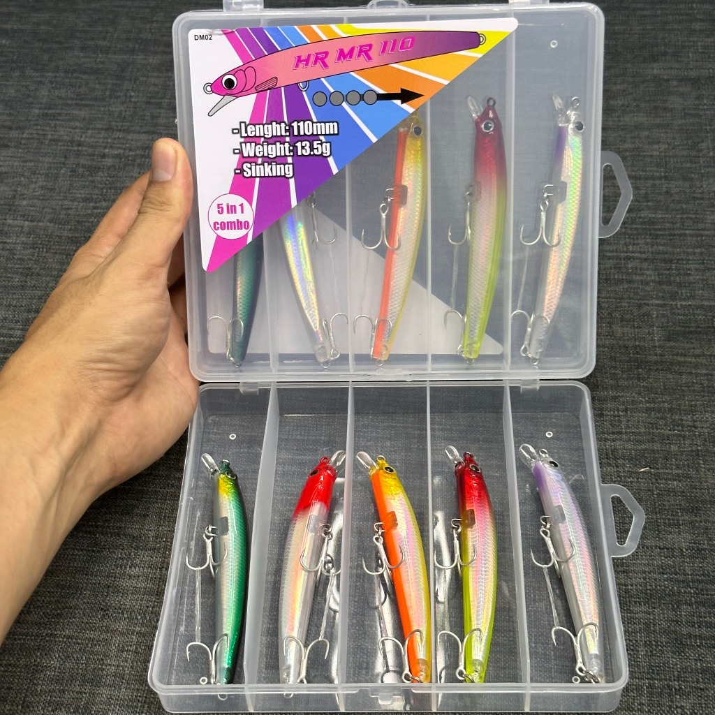 MỒI CÂU CHUYÊN LURE CHẼM MĂNG VƯỢC- COMBO 5IN1 SKINKING