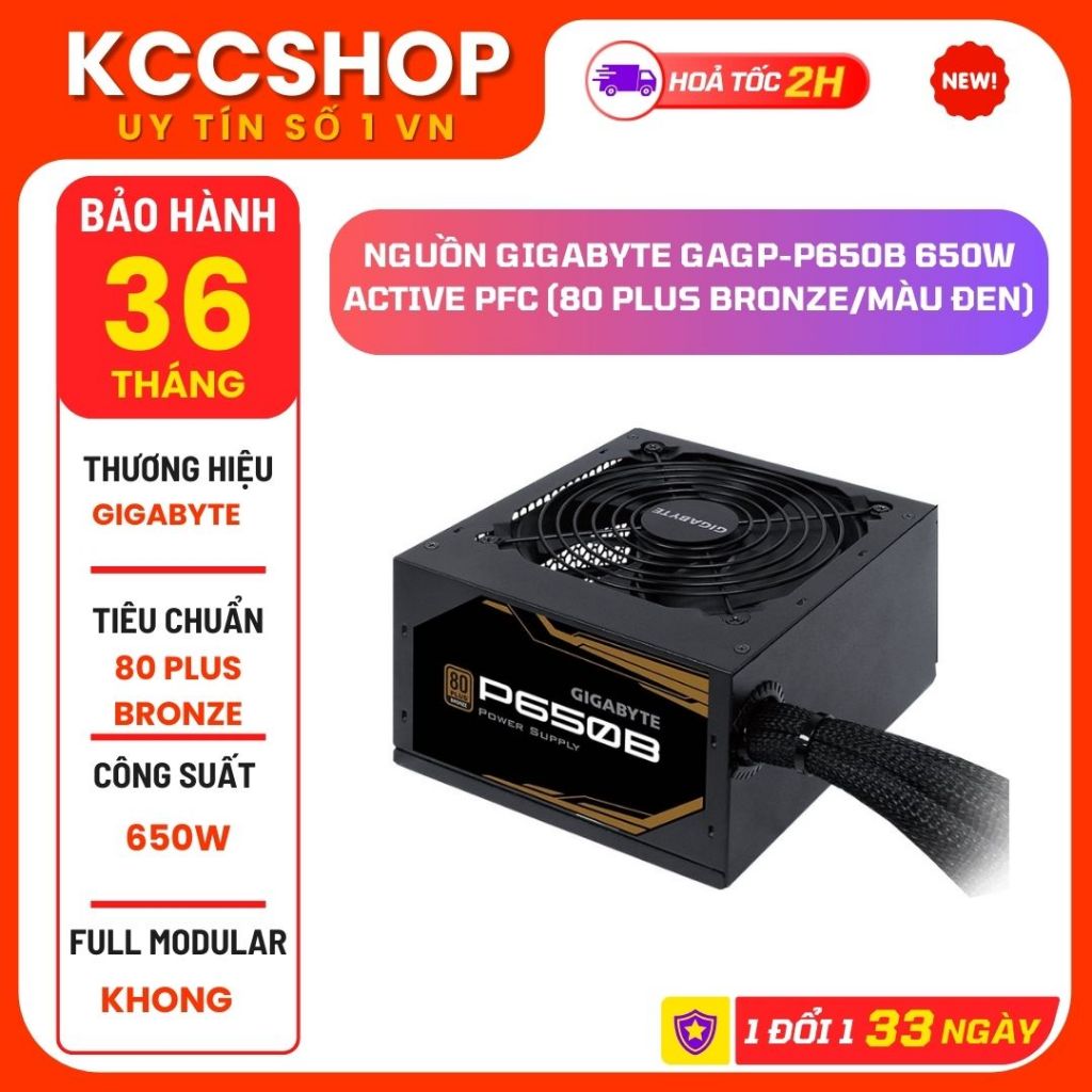 Nguồn Gigabyte GAGP-P650B 650W Active PFC