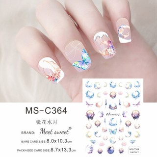 sticker dán móng hot hình bướm 3d