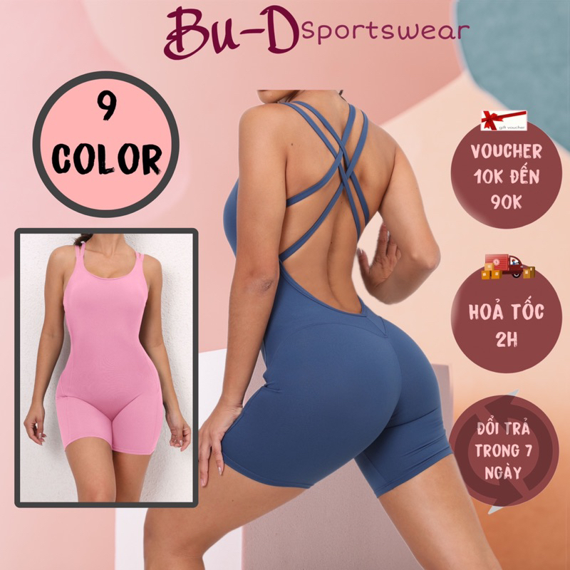Bộ độ tập thể thao gym,yoga nữ liền thân thiết kế dây lưng( mã suit012)