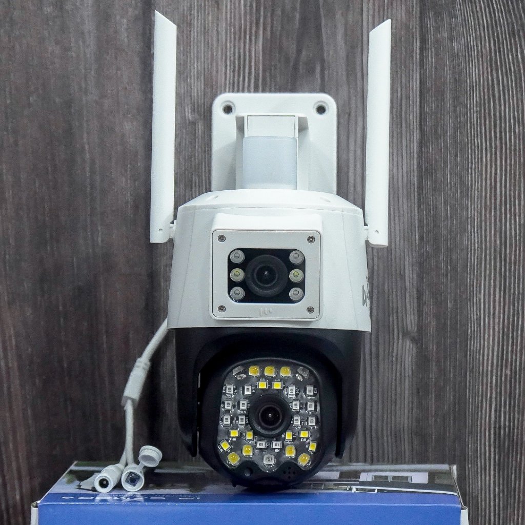 CAMERA SIM 4G 2 MẮT KÉP 5MP, XEM 2 MÀN HÌNH CÙNG LÚC, ĐẦY ĐỦ TÍNH NĂNG, BẢO HÀNH 1 NĂM