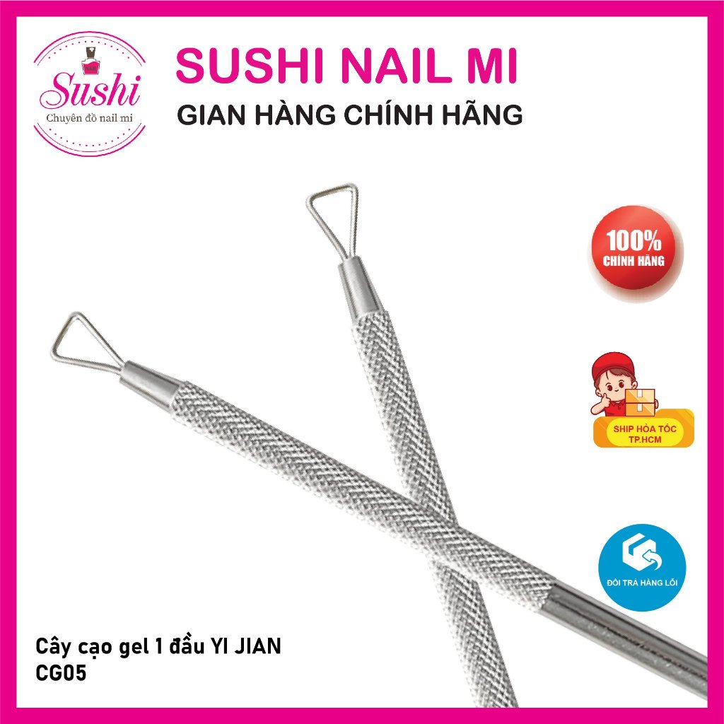 Cây cạo gel nail 1 đầu YI JIAN giá rẻ chuyên dụng làm móng - Sushi nail mi