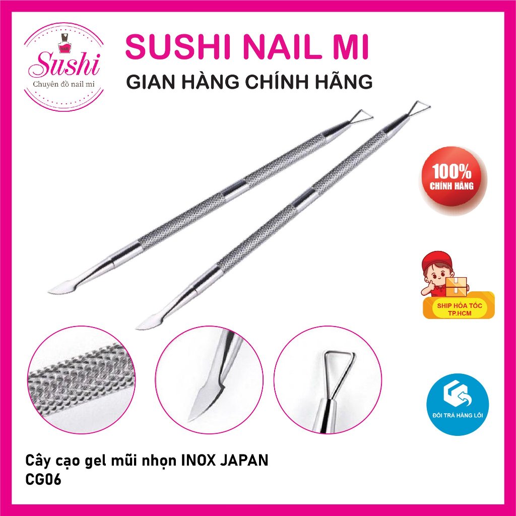 Cây cạo gel nail 1 đầu YI JIAN giá rẻ chuyên dụng làm móng - Sushi nail mi