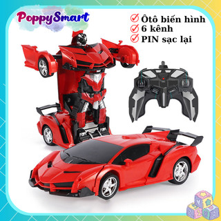 Ô tô điều khiển từ xa biến hình Robot, Ô tô Biến Hình, Robot biến hình có đèn sinh động