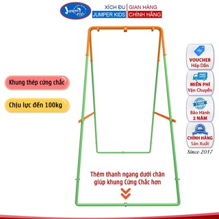 Khung Xích Đu Cho Bé JUMPER KIDS K102 Bộ Cao Cấp Có Thêm Chân Ngang Dưới Chân Xích Đu Trong Nhà Cho Trẻ Em
