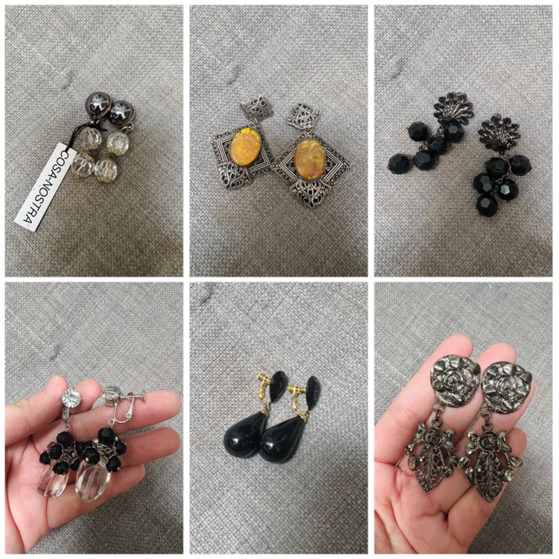 Thanh lý bông tai kim loại mix nhựa, phale