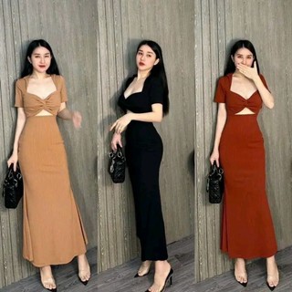 Đầm body dáng dài cực xinh ( sale giá)