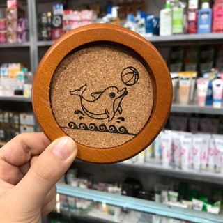 Đế lót ly gỗ hình tròn