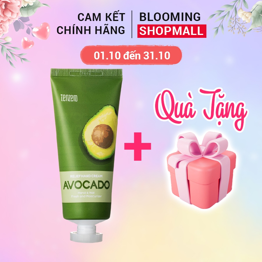 Kem Dưỡng Da Tay Làm Mịn Da Trái Bơ Tenzero Relief Hand Cream Avocado 100ml