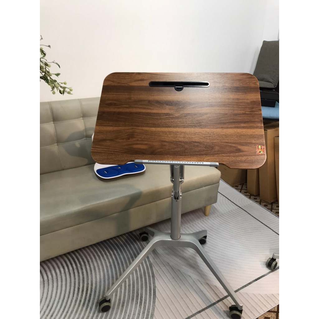 Bàn Làm Việc Nâng Hạ Di Động Thông Minh, Bàn Laptop Mặt Nghiêng 0-90 Độ Ngồi Làm Việc Học Tập Thuyết Trình Đa Năng