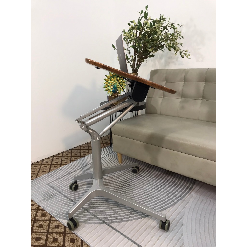 Bàn Làm Việc Nâng Hạ Di Động Thông Minh, Bàn Laptop Mặt Nghiêng 0-90 Độ Ngồi Làm Việc Học Tập Thuyết Trình Đa Năng