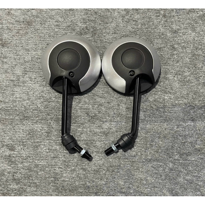 Cặp 2 bên kiếng chiếu hậu Scoopy chân đen ốc 10li thuận, gương xe máy Scoopy, kính tròn Scoopy