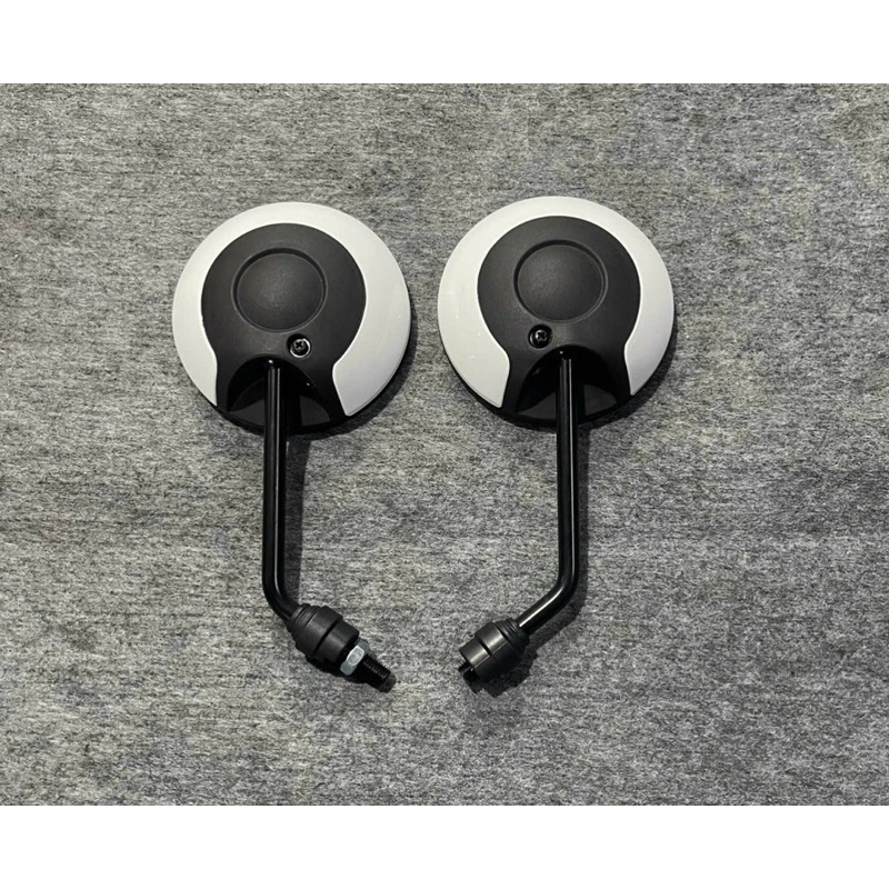 Cặp 2 bên kiếng chiếu hậu Scoopy chân đen ốc 10li thuận, gương xe máy Scoopy, kính tròn Scoopy