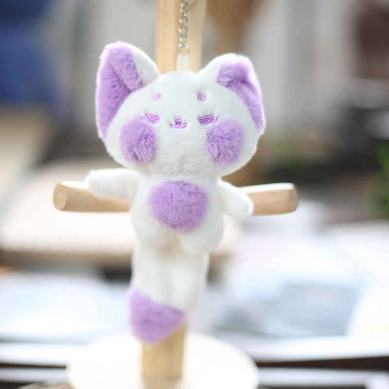 Gấu Bông Mini Móc Khóa 13-15cm Hồ Ly, Vải Mềm Mịn Quà Tặng Dễ Thương MEILI STORE