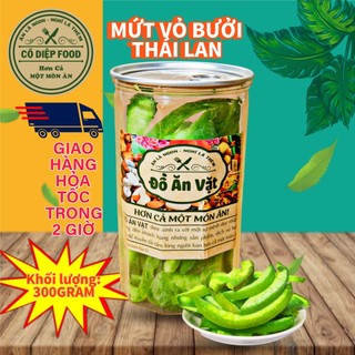 Vỏ Bưởi Sấy Dẻo Thái Lan Lon 300gr [FREE SHIP] TỪ ĐƠN 50K, [Loại Đặc Biệt] Hàng Ngon Nhà Làm