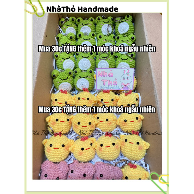 Móc khóa len Hanmade| NhàThỏ Handmade                                                         ( Hàng Sẵn )