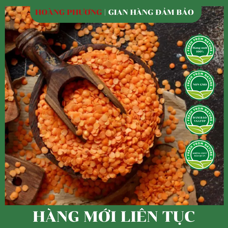 Đậu Lăng Đỏ Hữu Cơ 500G Canada Không Biến Đổi Gen Hạt Dinh Dưỡng Hoàng Phương